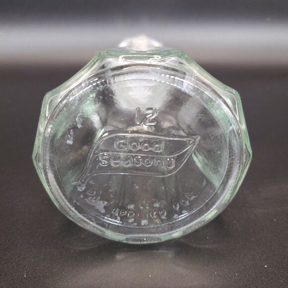 Vintage Good Seasons Glass Cruet 7.5″ Clear Oil-Vinegar Salad Dressing Bottle - Picture 8 of 9